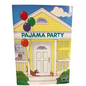 Pajama Party Paper Doll Book With Outfits & Scenes Birthday Uncut 5+ 1991